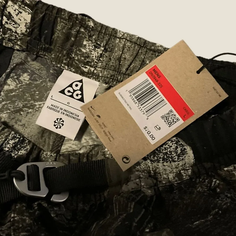 Nike ACG Trail Print Shorts "Snowgrass" Size Large - Picture 4 of 5